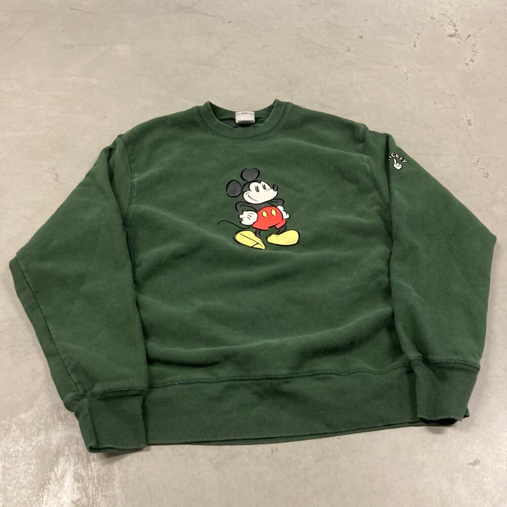 vintage y2k Mickey Mouse reverse weave sweatshirt